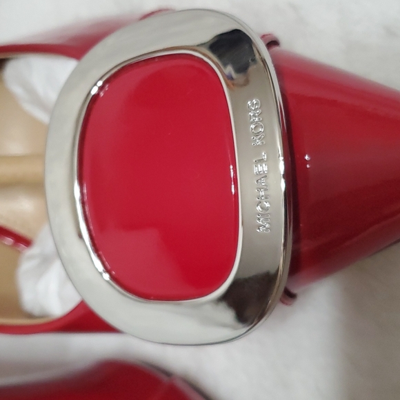 NWOT Michael kors pointed toe heels shoes 9M RED (Ss29) - Picture 6 of 8